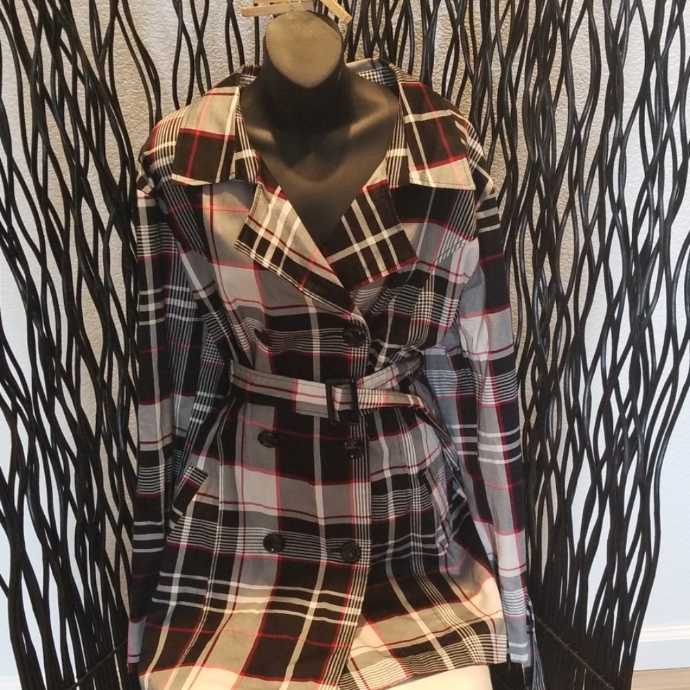 Ladies plaid jacket